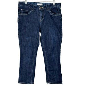 St. Johns Bay Womens 8P Cropped Capri Dark Wash Denim Jeans